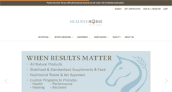 Desktop Screenshot of healthyhorseboutique.com